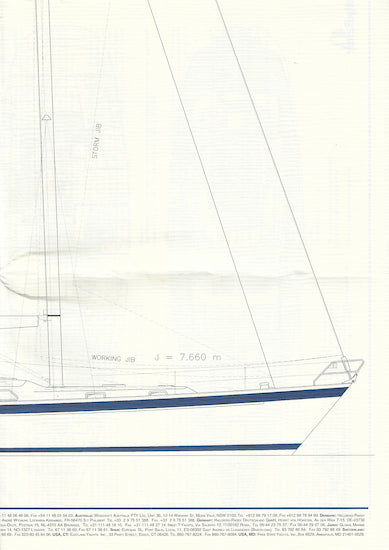 Hallberg-Rassy 62 Specification Poster Brochure