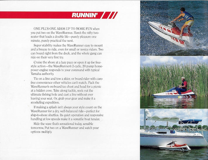 Yamaha 1988 Waverunner Brochure