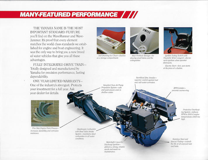 Yamaha 1988 Waverunner Brochure