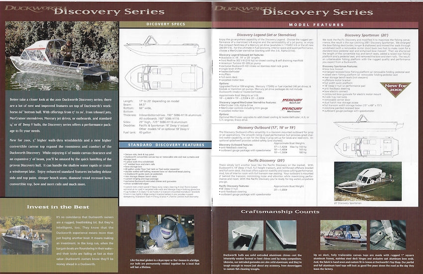 Duckworth 2001 Brochure