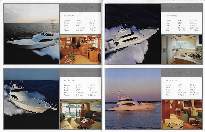 Hatteras 2001 Brochure