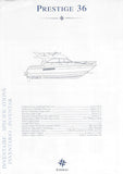 Jeanneau Prestige 36 Specification Brochure