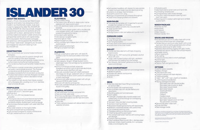 Islander 30 Brochure
