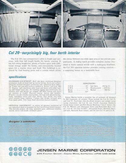 Cal 20 Brochure