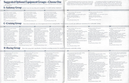 Seafarer 1972 Equipment & Specifications Brochure