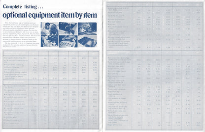 Seafarer 1972 Equipment & Specifications Brochure