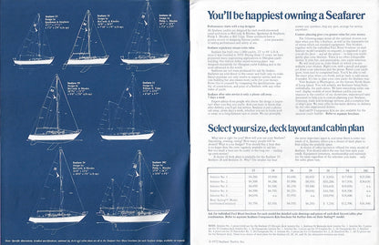 Seafarer 1972 Equipment & Specifications Brochure