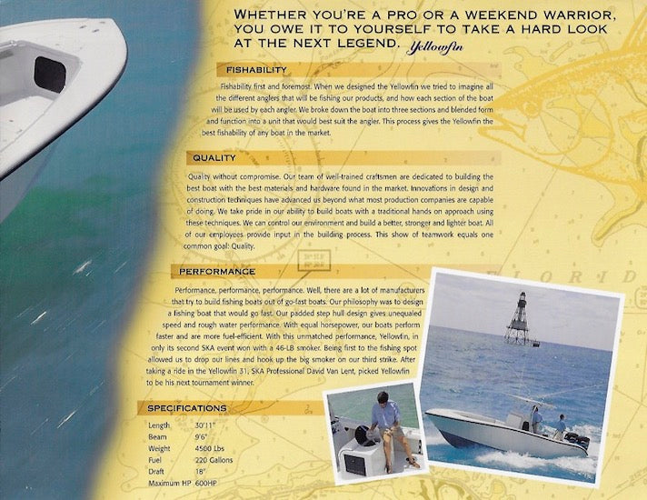 Yellowfin 31 Brochure