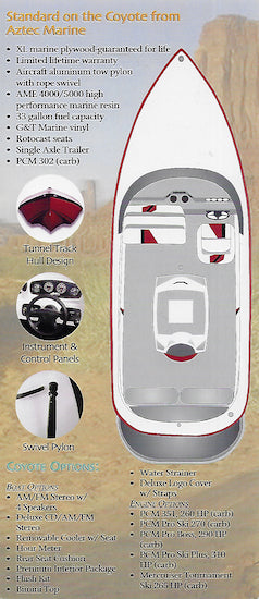 Aztec Coyote Ski Boat Brochure