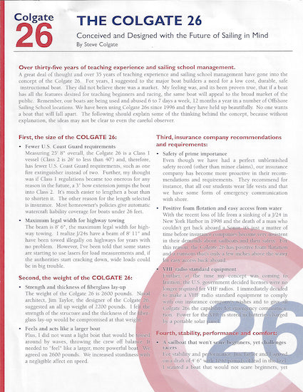 Colgate 26 Brochure