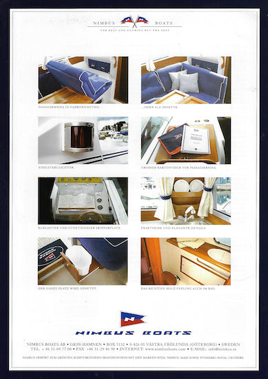Nimbus 310 Coupé Brochure (German)