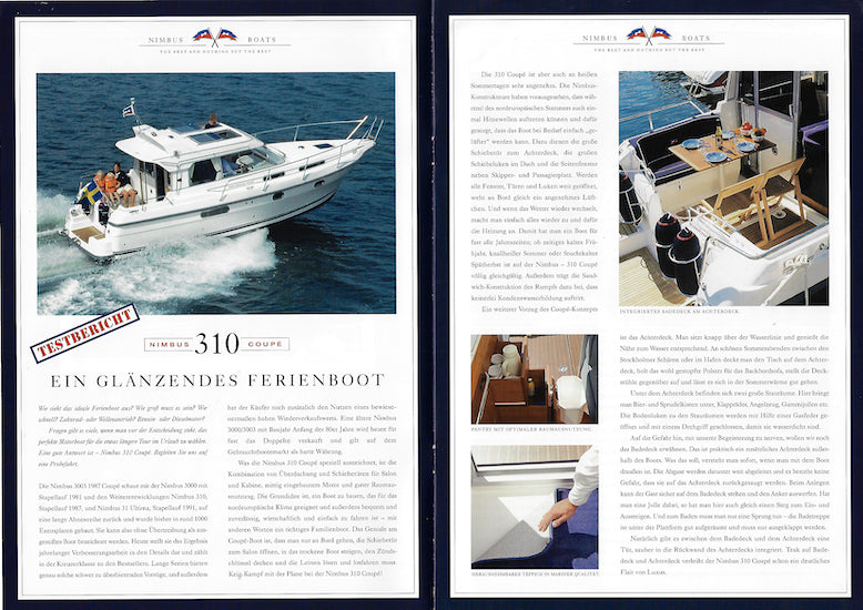 Nimbus 310 Coupé Brochure (German)