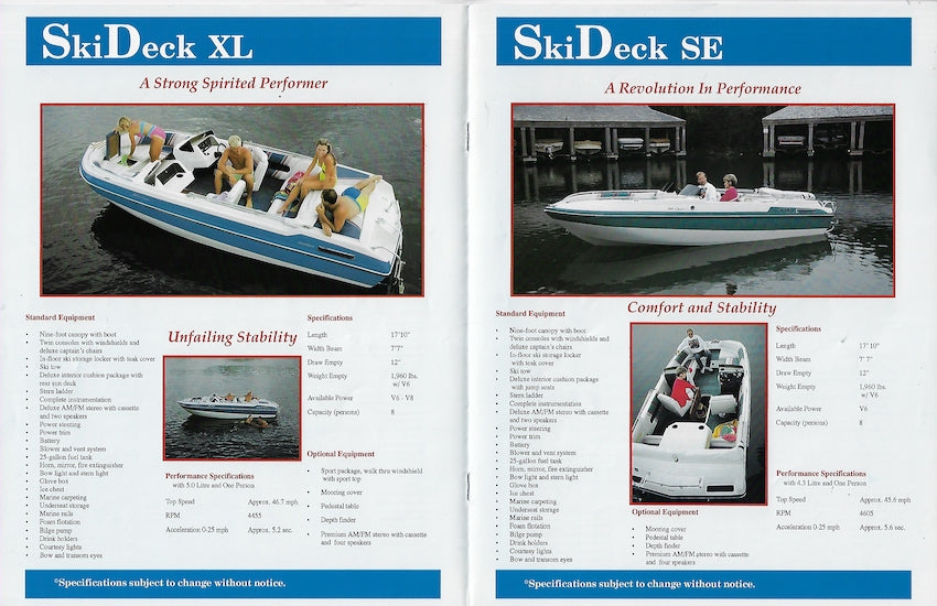 Anchor 1990s DeckBoat Brochure
