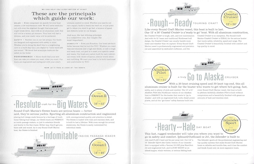 Sound Craft Marine Brochure Package
