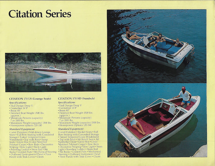Thunder Craft 1980 Brochure