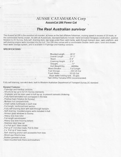 Aussiecat 286 Brochure