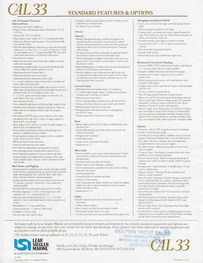 Cal 33 Brochure