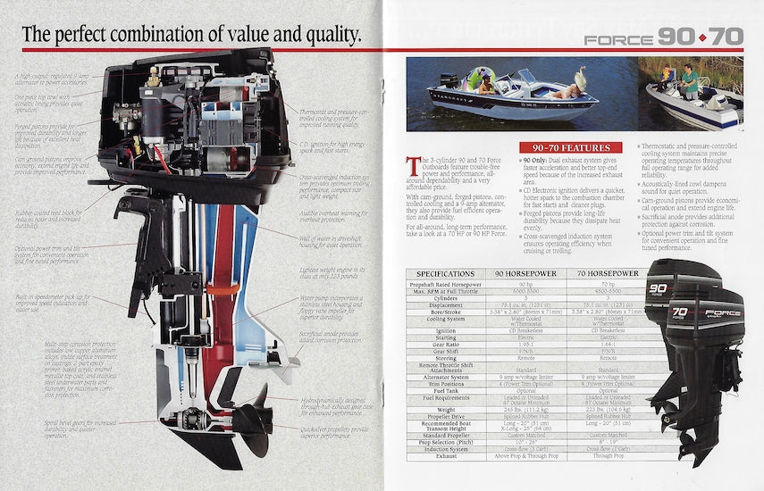 US Marine 1994 Force Outboard Brochure