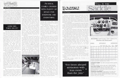 Silverton 322 Motor Yacht Magazine Reprint Brochure