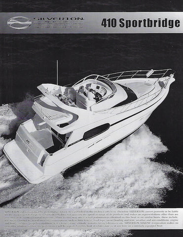 Silverton 410 Sport Bridge Magazine Reprint Brochure