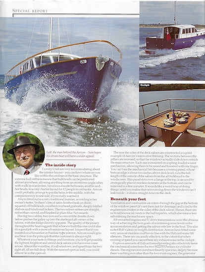 Aercon Motoryacht motor Boat & Yachting Magazine Reprint Brochure