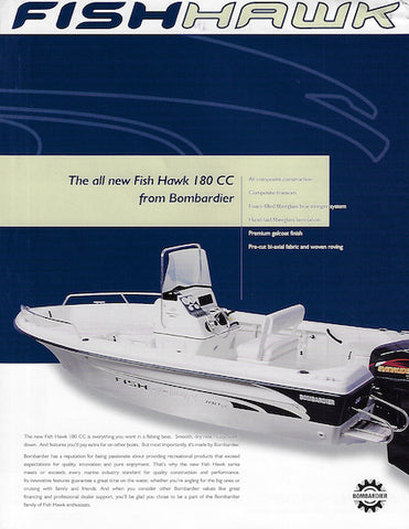 Bombardier Fish Hawk 180 Center Console Brochure