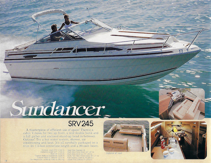 Sea Ray 1984 Runabouts / Cruisers Brochure SailInfo I