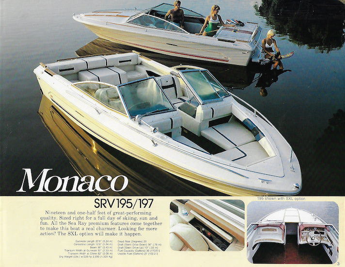 Sea Ray 1984 Runabouts / Cruisers Brochure