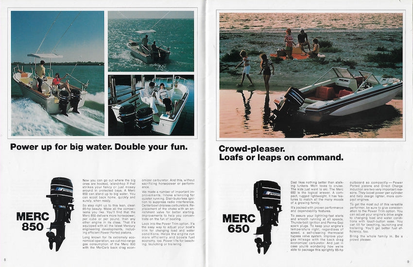 Mercury 1976 Outboard Brochure SailInfo I