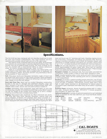 Cal 3-30 Brochure