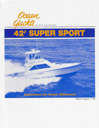 Ocean 42 Super Sport Brochure