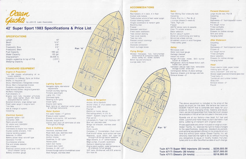 Ocean 42 Super Sport Brochure