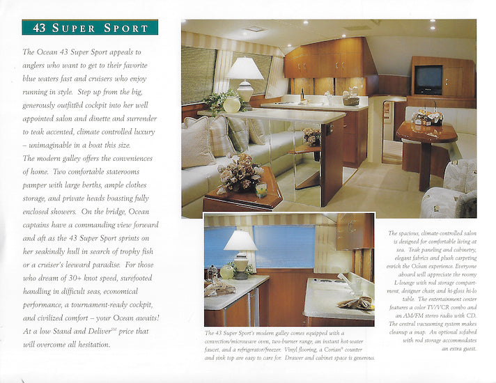 Ocean 43 Super Sport Brochure