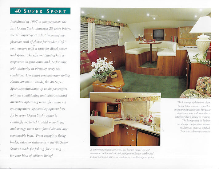 Ocean 40 Super Sport Brochure