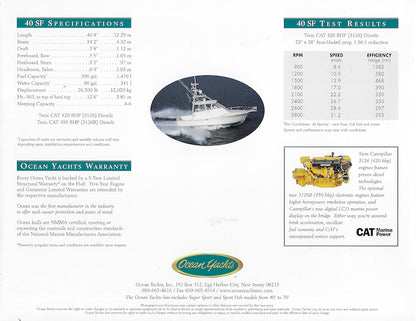 Ocean 40 Sport Fish Brochure