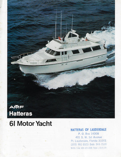 Hatteras 61 Motor Yacht Brochure