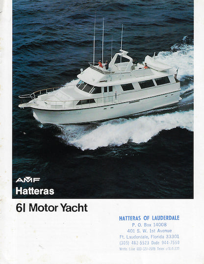 Hatteras 61 Motor Yacht Brochure