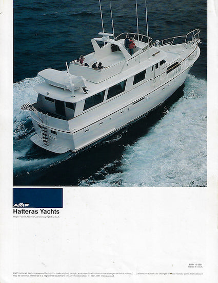 Hatteras 61 Motor Yacht Brochure