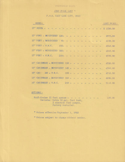 Gulfstream 1969 Brochure