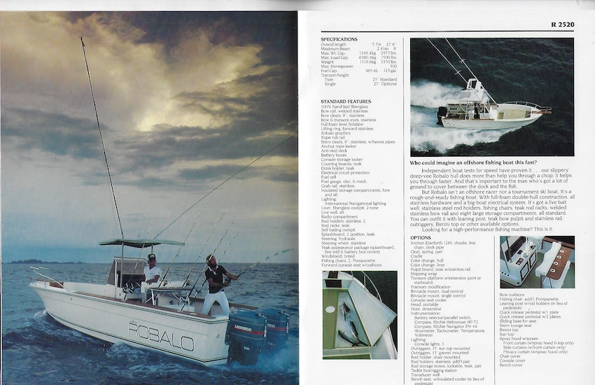Robalo 1983 Brochure