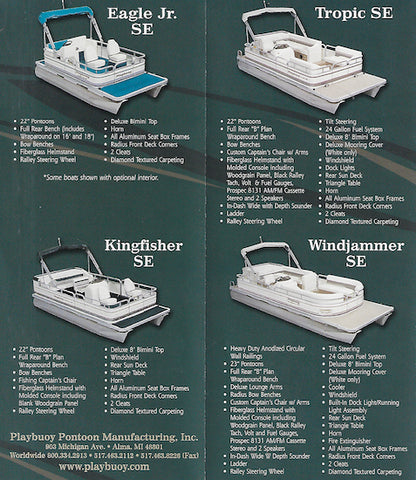 Playbuoy 2002 Pontoon Full Line Brochure