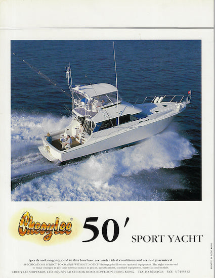 Cheoy Lee 50 Sport Yacht Brochure