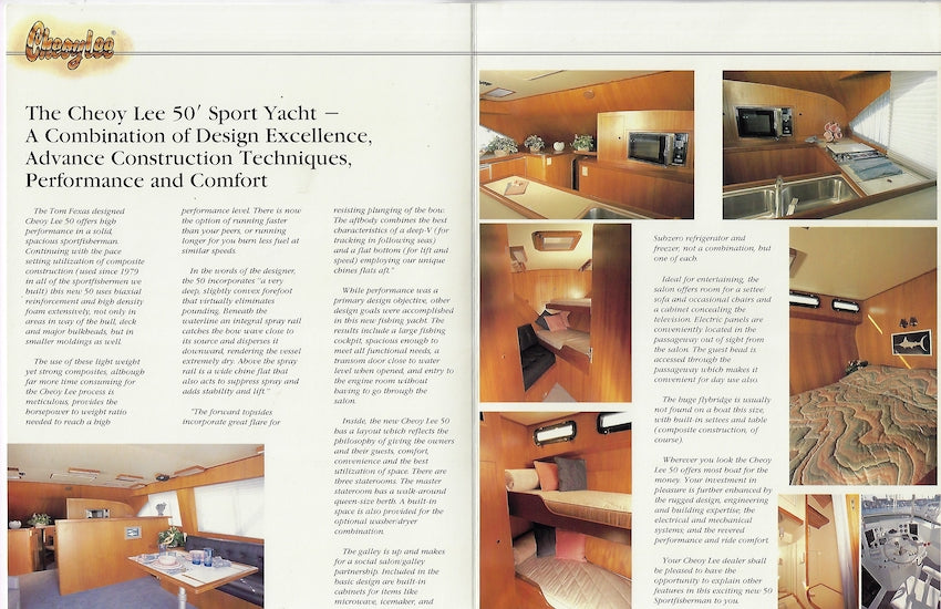 Cheoy Lee 50 Sport Yacht Brochure
