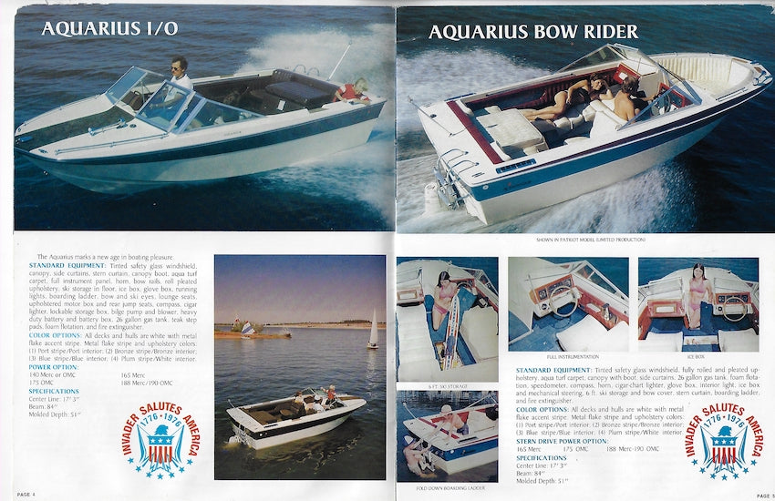 Invader 1976 Brochure