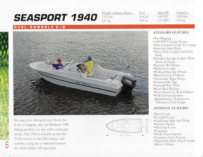 Sea Sport 1996 Brochure