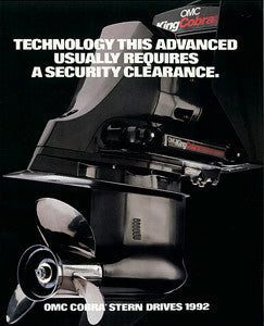 OMC 1992 Stern Drive Brochure