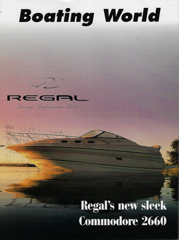 Regal Commodore 2660 Boating World Magazine Reprint Brochure
