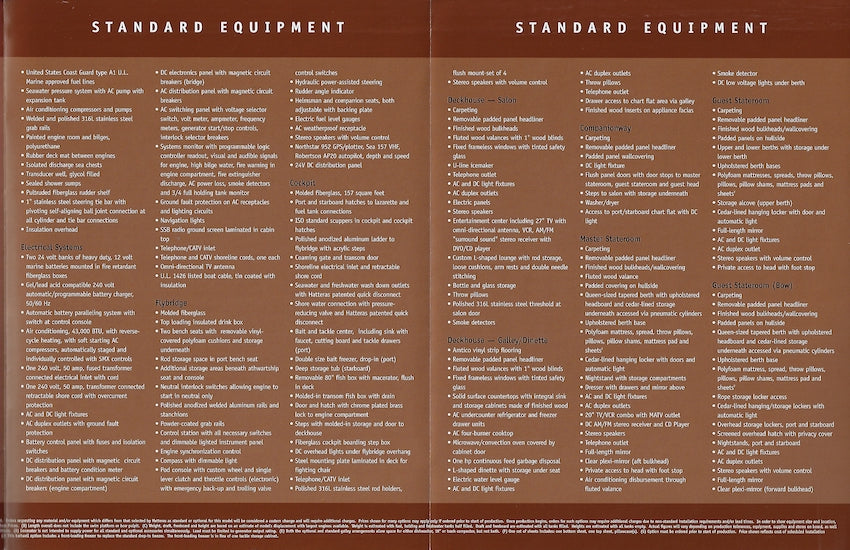 Hatteras 55 Convertible Specification Brochure – SailInfo I ...