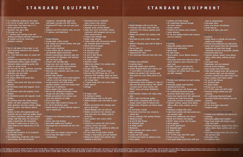 Hatteras 6300 Raised Pilothouse Specification Brochure