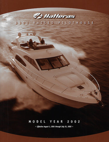 Hatteras 6300 Raised Pilothouse Specification Brochure